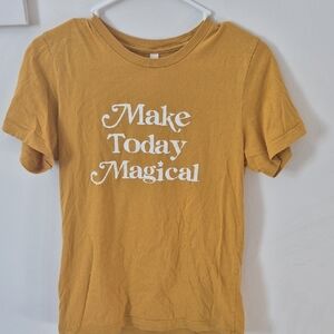 Bella Canvas Tee - Mustard with White Text